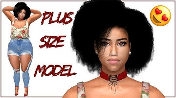 SIMS 4 CAS FEMALE CC  REALISTIC SIM 4 | PLUS SIZE SIM MODEL | DEENA ROSS  + CC LINKS!
