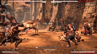 MKX Scorpion Hellfire Tiger Combo (45% - 1 Bar)