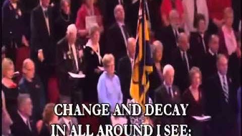 Remembrance 2010 - Abide With Me (embedded lyrics)