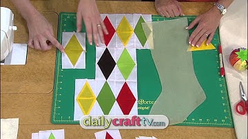 How to Make an Argyle Stocking