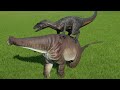 Nigersaurus New Death Animations VS All Large Carnivores - Jurassic World Evolution