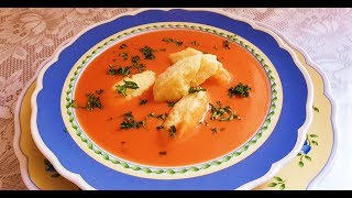 видео: Суп томатный с клецками картинка: Суп томатный с клецками