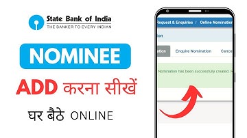 SBI Nominee Add Kare | SBI Online Nomination Registration | How to Add Nominee In SBI Account Online