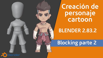 BLENDER 2.83.2 blocking personaje cartoon parte 2