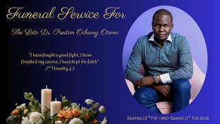 Memorial Service for the Late Dr. Preston Ochieng Otieno-Feb 11th 2026