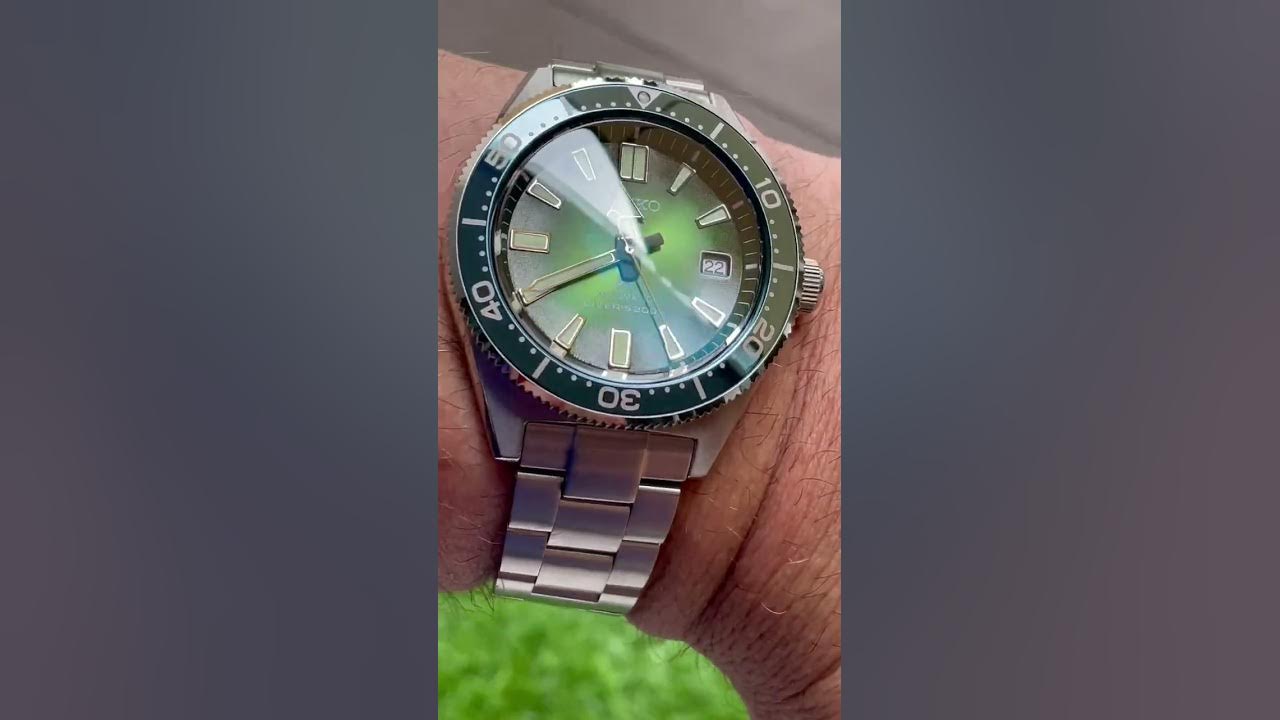 Seiko Prospex 62MAS Green Sea sbdc077 - YouTube