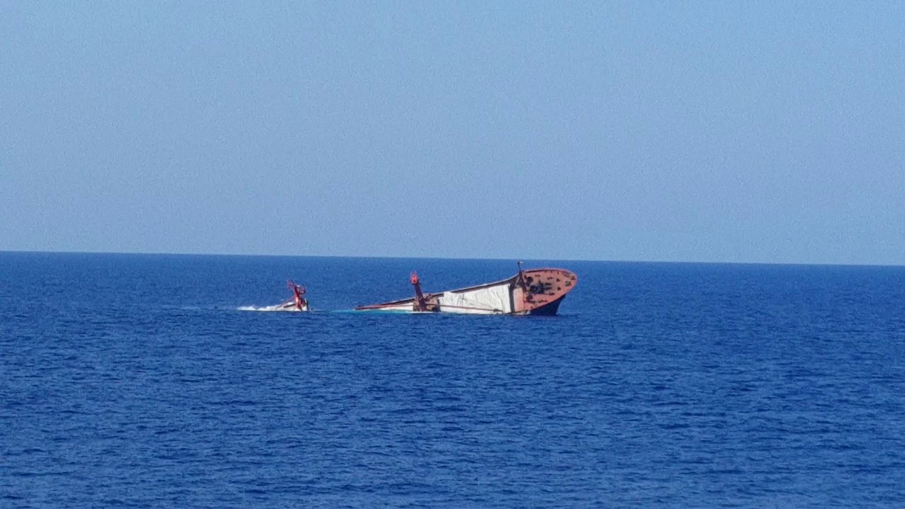 Ship sinking in Antalya Bay - Part 1