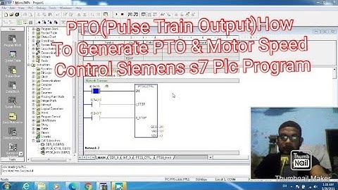 PTO(Pulse Train Output)How To Generate PTO & Motor Speed Control Siemens s7 Plc Programming Cpu 224
