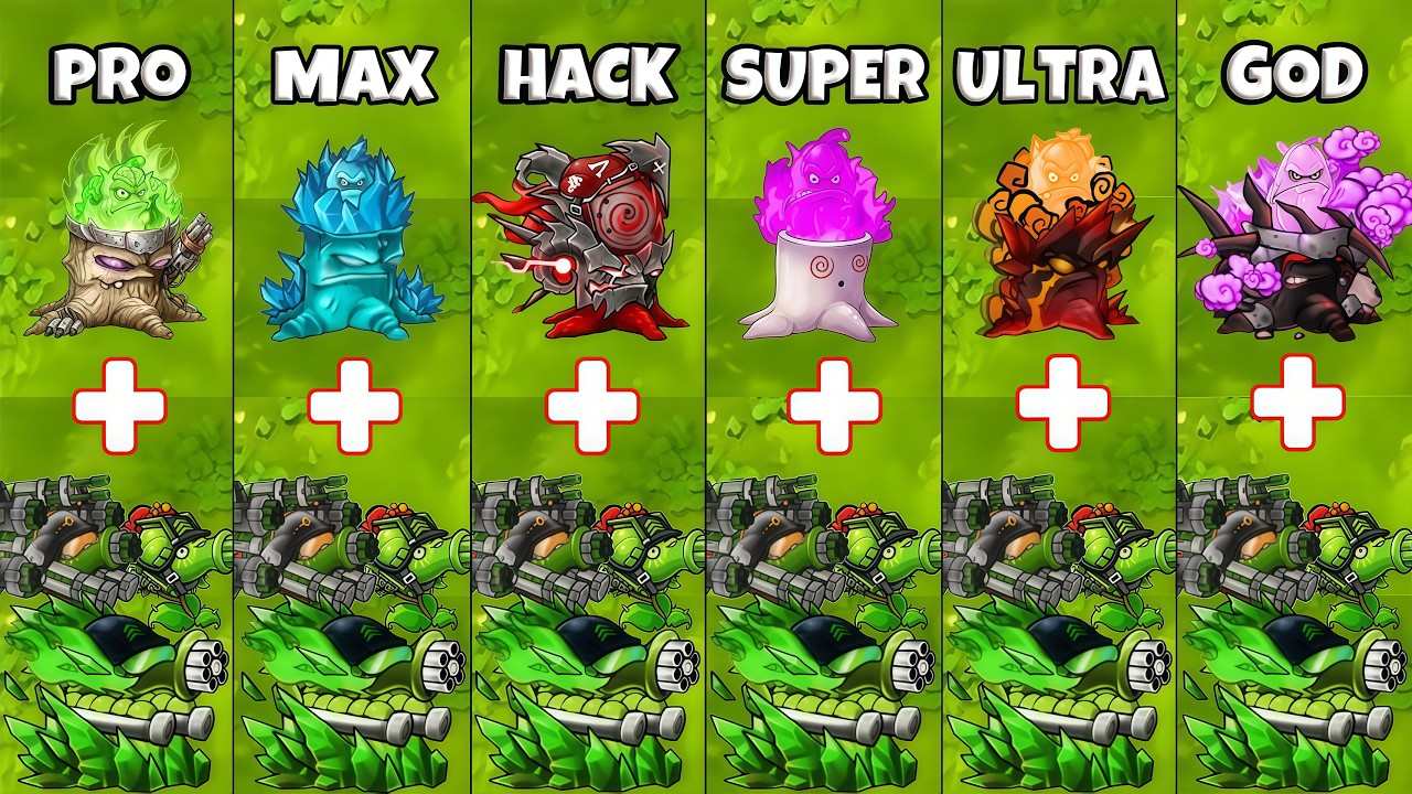 PVZ 1 Fusion 3.6 Challenge!! Team Gatling Pea X Torchwood VS Obsidian ...