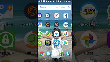 Qual é o botão menu?