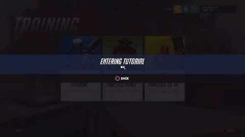 Overwatch PS4 Tutorial Speedrun.