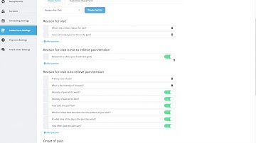 Customize Intake Form