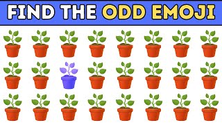 Find the Odd Emoji 🪴 | Test Your Eyes | Emoji Challenges