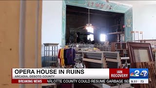 Heard Opera House in Arcadia destroyed by Hurricane Ian