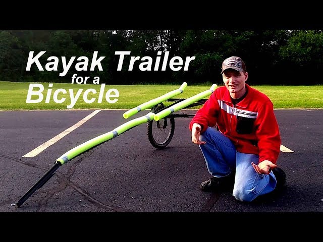 Homemade Bicycle Kayak trailer completed 