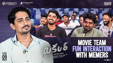 Takkar Movie Team Fun Interaction With Memers | Siddharth | Karthik G Krish | People Media Factory