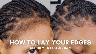 HOW TO LAY YOUR EDGES | swoop your baby hairs with these products and tools