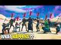 What Happens if ALL 40 possible Bosses Meet Mandalorian Boss in Fortnite!