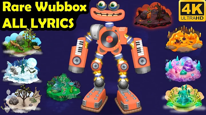 Rare Wubbox Lyrics - All Islands (My Singing Monsters) 4k