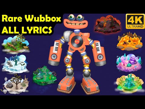 Rare Wubbox Lyrics (outdated) 4k 