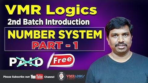 Number System | Short Tricks | VMR LOGICS | SI | PC | SSC | BANK | RRB | SI | GROUPS | CSAT | CRT