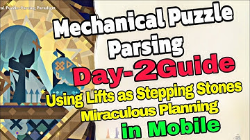 Mechanical Puzzle Parsing Paradigm Event Day 2 -Using Lifts as Stepping Stones/ Miraculous Planning