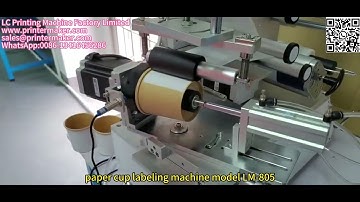 paper cup labeling machine model LM-805