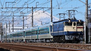 JR貨物 EF65-2139牽引 8860レ 東武500系506F+507F+508F 甲種輸送 JR東海道本線 辻堂～藤沢 区間