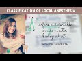 classification of local anesthesia - malamed