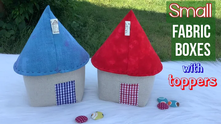 How to sew small fabric boxes with toppers. making small fabric boxes tutorial. small fabric boxes.