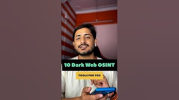 10 Dark Web OSINT Tools 🔥