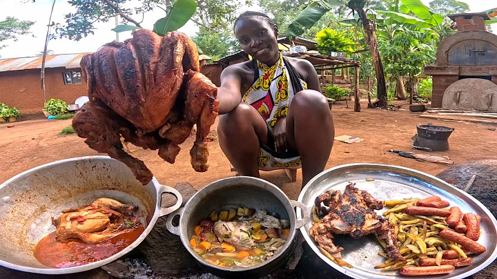 I cooked 4 Chicken Differently for my Family in African village |Peaceful African village life