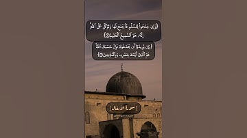 سورة الأنفال الآية ٦١ الى ٦٣ بصوت الشيخ محمد صديق المنشاوي
