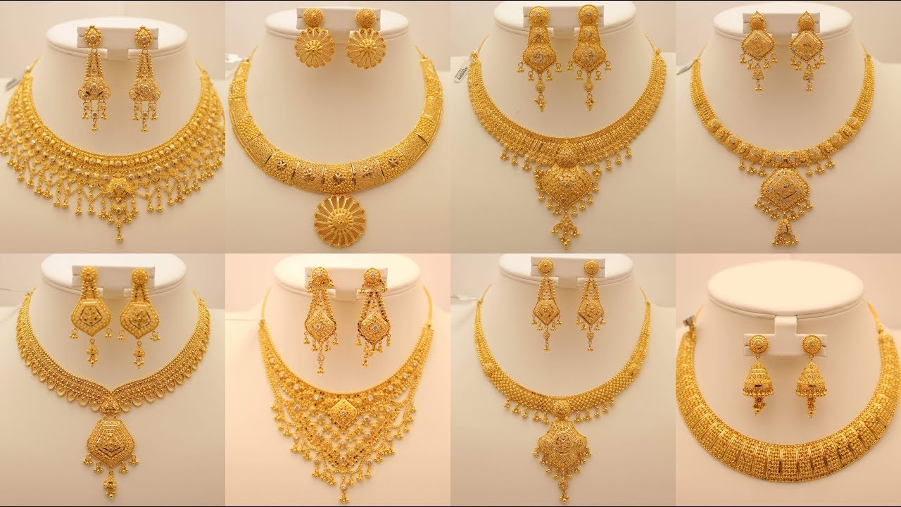 Latest Gold Design Necklace With 