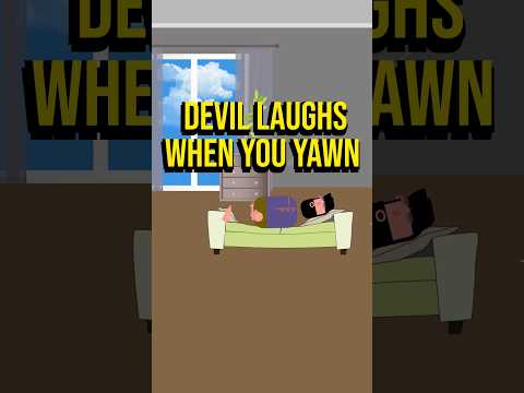 What Happens When You Yawn? (Authentic Hadith) #shorts #hadith #yawning