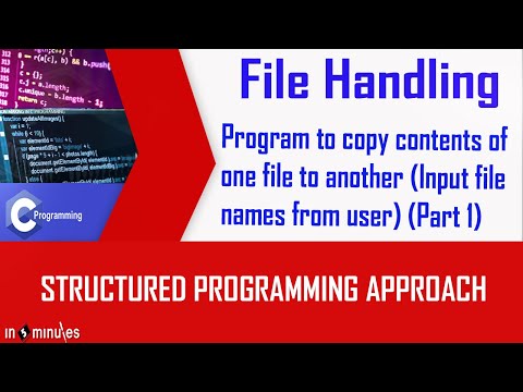 Module8_Vid_13_Program to copy contents of one file to another. Input file names from user (Part 1)