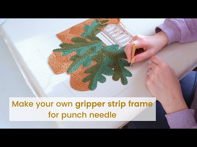 How to make a wooden canvas for punch needle embroidery
