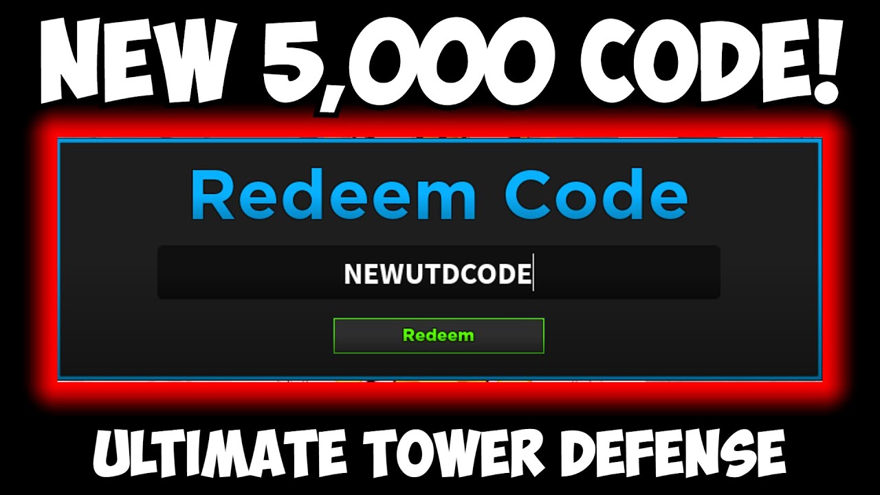 New 5,000 Code in Ultimate Tower Defense (UTD ALL WORKING CODES) 
