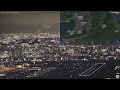 2020.07.05 鹿児島発ANA552ゴーアラウンド｜夜のラッシュ時間を捌く｜大阪空港ライブカメラ、宝塚お天気カメラ