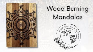 Wood Burning a Mandala