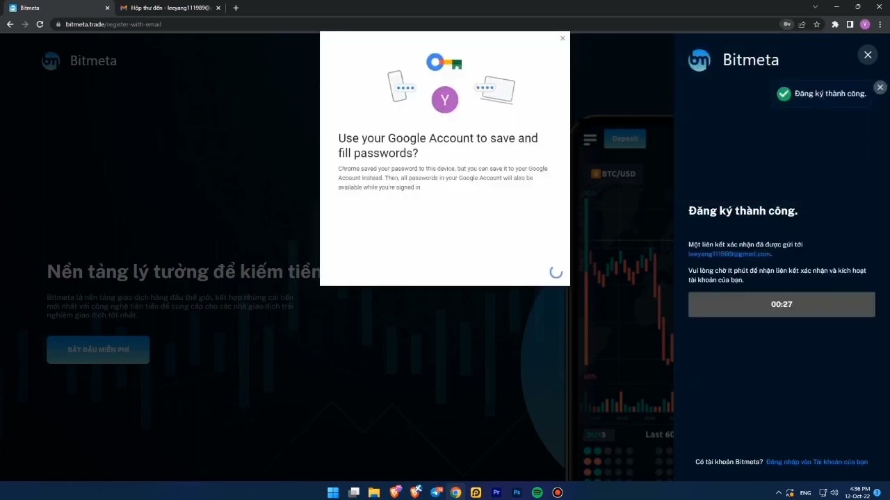 CÁCH TẠO TÀI KHOẢN TRÊN SÀN GIAO DỊCH BITMETA.