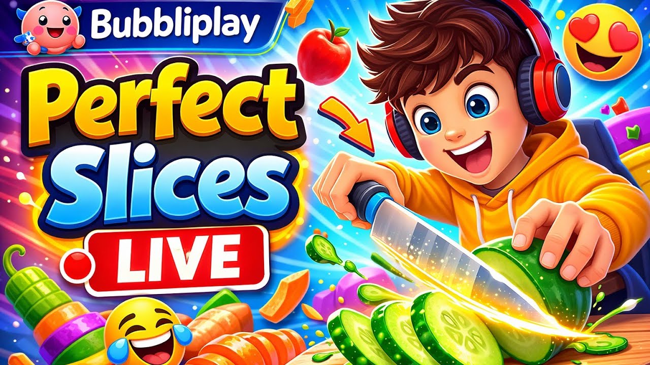 🔴 LIVE Perfect Slices Gameplay | Satisfying Game - YouTube
