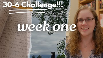 30 - 6 challenge week 1! | language learning, writing, reading