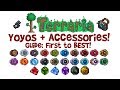 Terraria ALL/BEST Yoyo Guide + Accessories! (Build, Loadout, Yoyo Bag, Class, How to Get, 1.3)