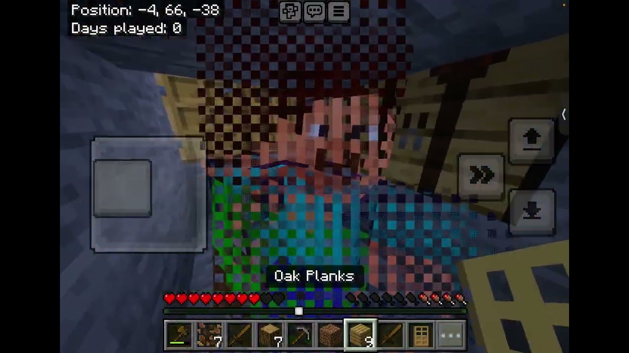 Episode 1 of minecraft with friend Collecting loot and building base