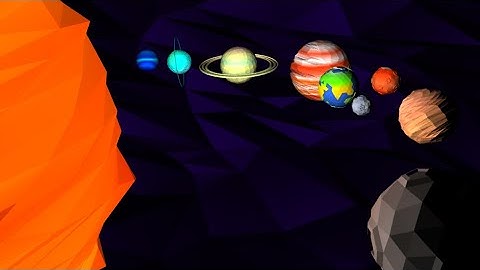 Animated Low Poly Solar System (Part 6) | Autodesk Maya 3d Tutorial