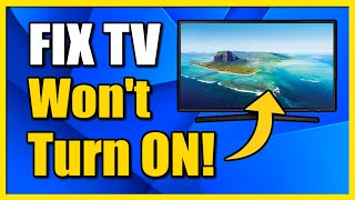 how to fix samsung tv that won't turn on & black screen (fast tutorial)