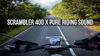 Triumph Scrambler 400 X Pure Riding Sound by Strell 146,365 views 7 months ago 5 minutes, 6 seconds