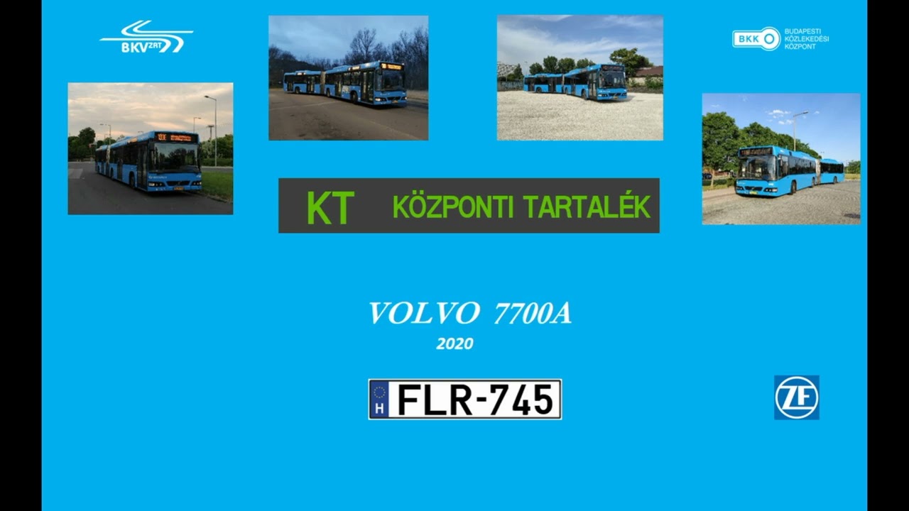 [SOUND] FLR-745 BKK Központi Tartalék 2020 Volvo 7700A /Budapest Bus Sound/
