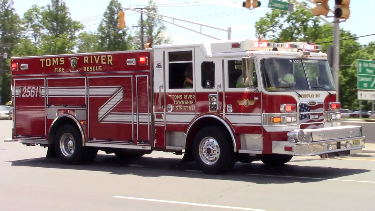 Toms River Fire Department Squad 2561 Responding 61022 YouTube
